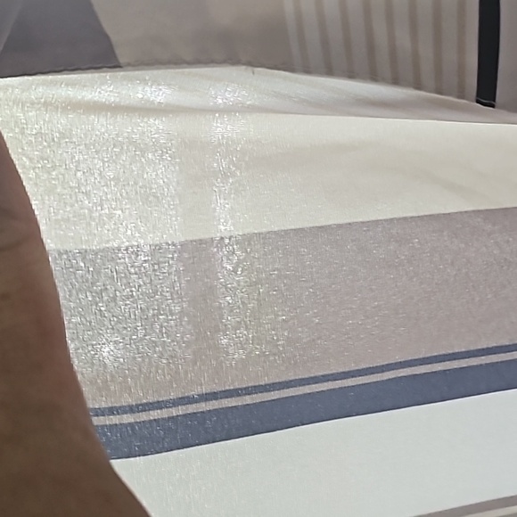 SHEIN Curve Retro 70s Striped Button Down Blouse - Picture 8 of 12